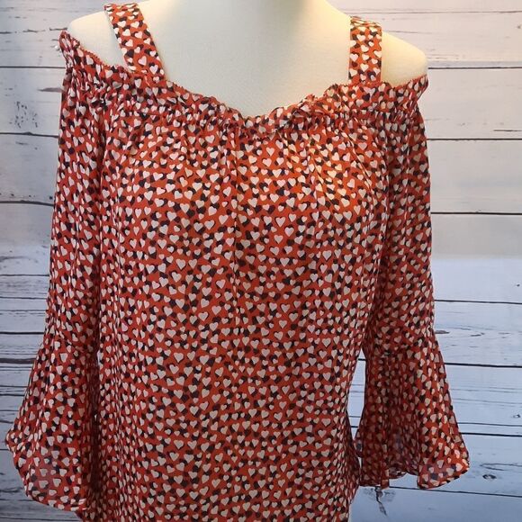 NWT J CREW Silk Cold Shoulder Blouse - Picture 16 of 16